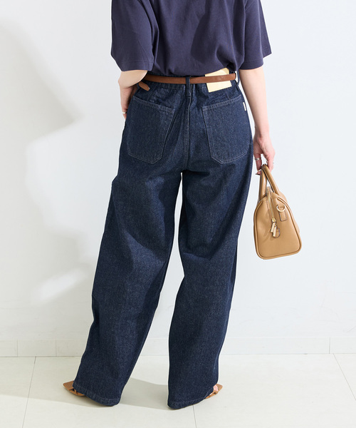 B.C STOCK(ベーセーストック)の「ウォッシャブル / DU JOUR / デュ ジュール BARREL BAKER JEAN(デニムパンツ・レディース・ブラック/ネイビー・38/36)」の14枚目の写真