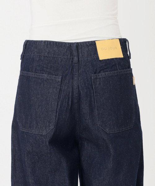 B.C STOCK(ベーセーストック)の「ウォッシャブル / DU JOUR / デュ ジュール BARREL BAKER JEAN(デニムパンツ・レディース・ブラック/ネイビー・38/36)」の20枚目の写真
