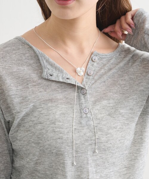 mystic(ミスティック)の「ローズモチーフネックレス(リング・レディース・シルバー・ONE SIZE)」の6枚目の写真