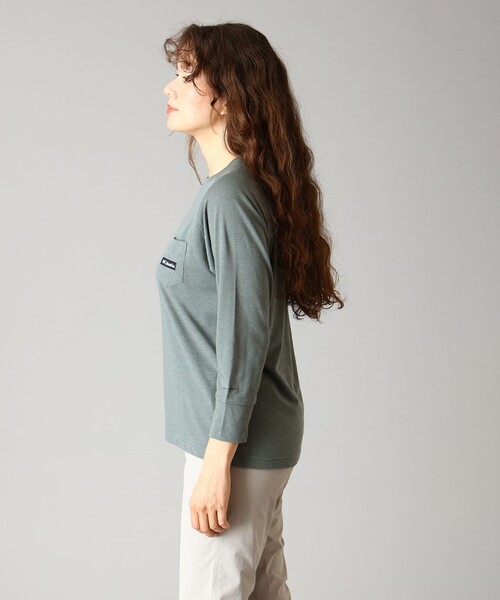 Columbia(コロンビア)の「Columbia/ ウィメンズトランキルピークロングスリーブポケットTシャツ /コロンビア(Tシャツ/カットソー・レディース・ブラック/ブラウン/グリーン・S/M/L/XL)」の13枚目の写真