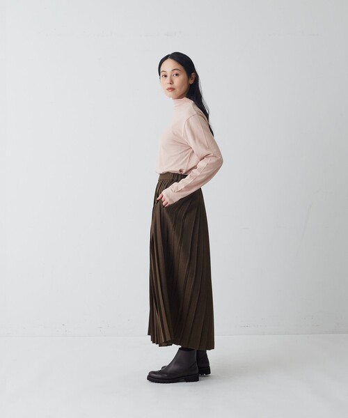 conges payes ADIEU TRISTESSE(コンジェ ペイエ アデュートリステス)の「ランダムプリーツスカート(スカート・レディース・ネイビー/チェック・38)」の5枚目の写真