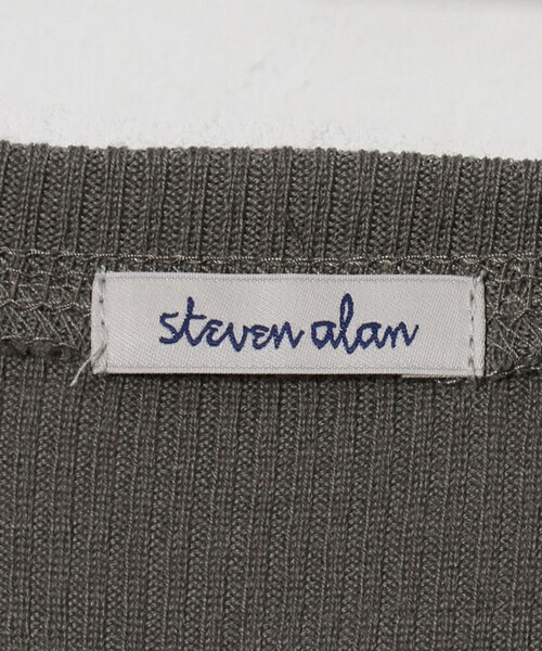 Steven Alan(スティーブンアラン)の「<Steven Alan>ウール リブ ヘンリー プルオーバー(Tシャツ/カットソー・レディース・オフホワイト/ブラック/グレー系・FREE)」の12枚目の写真