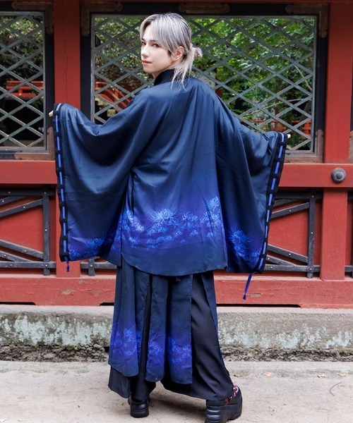 REZEN(リゼン)の「彼岸花×月プリント羽織(その他アウター・メンズ・ライトグレー/ローズ/レッドパープル/ブルーパープル・MEDIUM/LARGE)」の7枚目の写真