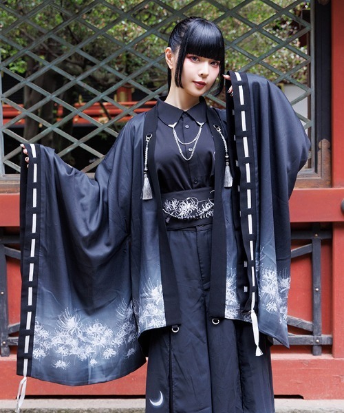 REZEN(リゼン)の「彼岸花×月プリント羽織(その他アウター・メンズ・ライトグレー/ローズ/レッドパープル/ブルーパープル・MEDIUM/LARGE)」の12枚目の写真