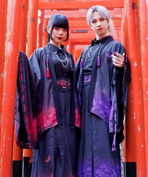 REZEN(リゼン)の「彼岸花×月プリント羽織(その他アウター・メンズ・ライトグレー/ローズ/レッドパープル/ブルーパープル・MEDIUM/LARGE)」の17枚目の写真