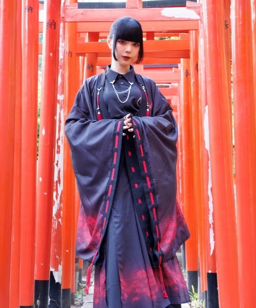 REZEN(リゼン)の「彼岸花×月プリント羽織(その他アウター・メンズ・ライトグレー/ローズ/レッドパープル/ブルーパープル・MEDIUM/LARGE)」の20枚目の写真