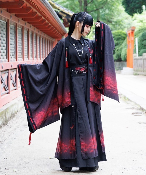 REZEN(リゼン)の「彼岸花×月プリント羽織(その他アウター・メンズ・ライトグレー/ローズ/レッドパープル/ブルーパープル・MEDIUM/LARGE)」の21枚目の写真