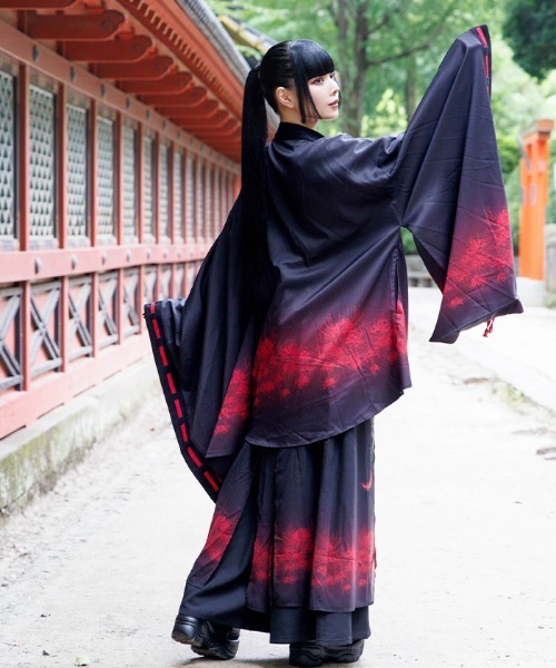 REZEN(リゼン)の「彼岸花×月プリント羽織(その他アウター・メンズ・ライトグレー/ローズ/レッドパープル/ブルーパープル・MEDIUM/LARGE)」の22枚目の写真