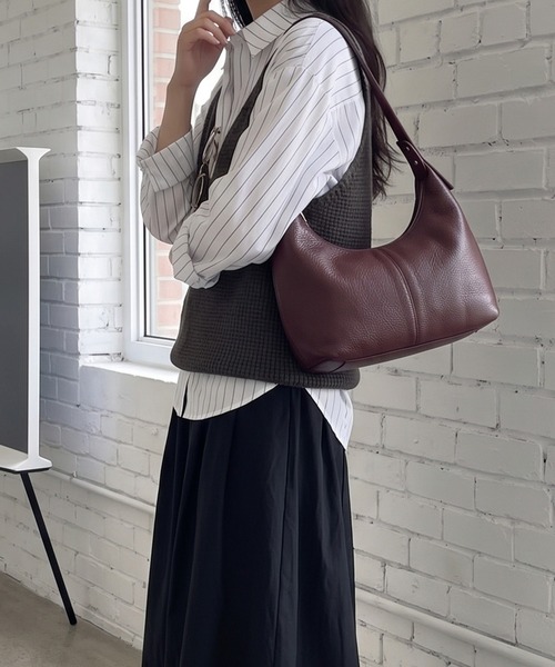 lulufa(ルルファ)の「フェイクレザー ワンハンドルバッグ(ショルダーバッグ・レディース・ブラック/シルバー/グリーン/ブラウン・FREE)」の22枚目の写真
