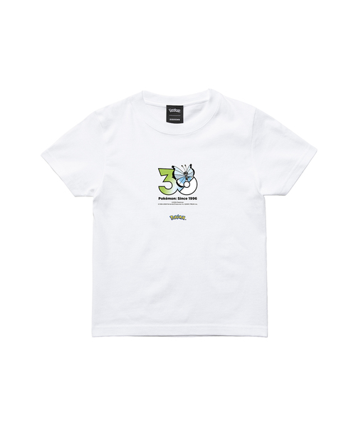 ZOZOSPOT（ゾゾスポット）の「Pokemon 30th Anniversary 1025 T-shirt 「ビビヨン(せつげんのもよう)」（Tシャツ/カットソー・レディース・ホワイト・SMALL/MEDIUM/LARGE/X-LARGE/XX-LARGE/XXX-LARGE/100cm/110cm/120cm/130cm/140cm/150cm/160cm）」の2枚目の写真