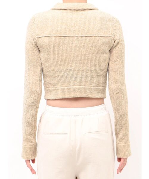 Ungrid(アングリッド)の「モールヤーンニットカーデトップス(カーディガン/ボレロ・レディース・チャコールグレー/ブルー/ベージュ・FREE)」の9枚目の写真