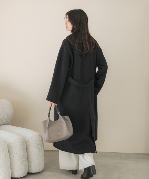 URBAN RESEARCH ROSSO WOMEN(アーバンリサーチ ロッソ)の「ロイヤルジーロンチェスターリバーコート(チェスターコート・レディース・アイボリー/ブルー系その他・36/38)」の19枚目の写真