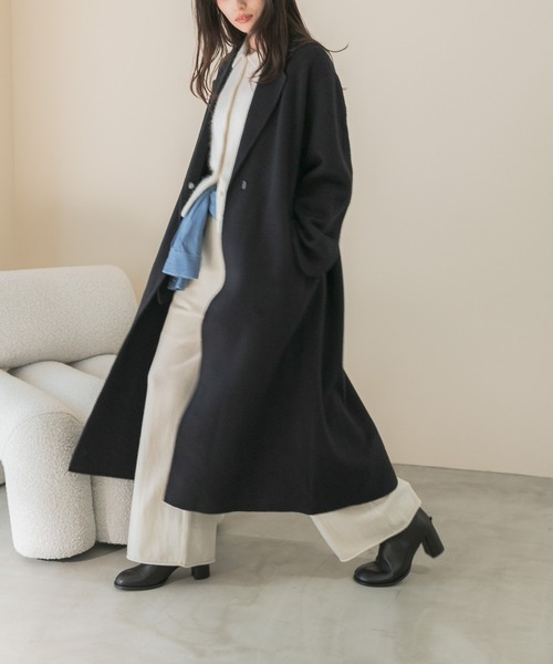 URBAN RESEARCH ROSSO WOMEN(アーバンリサーチ ロッソ)の「ロイヤルジーロンチェスターリバーコート(チェスターコート・レディース・アイボリー/ブルー系その他・36/38)」の18枚目の写真