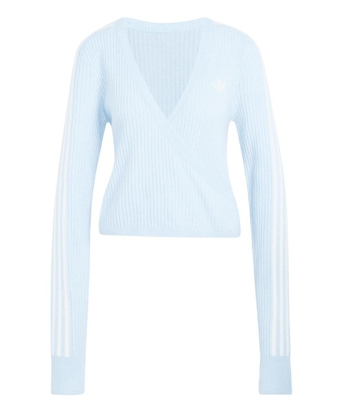 adidas Originals(アディダスオリジナルス)の「ADIDAS × JENNIE / アディダス × ジェニー KNIT CARDIGAN(ニット/セーター・レディース・ブルー/ブラウン/ブラック・MEDIUM)」の3枚目の写真