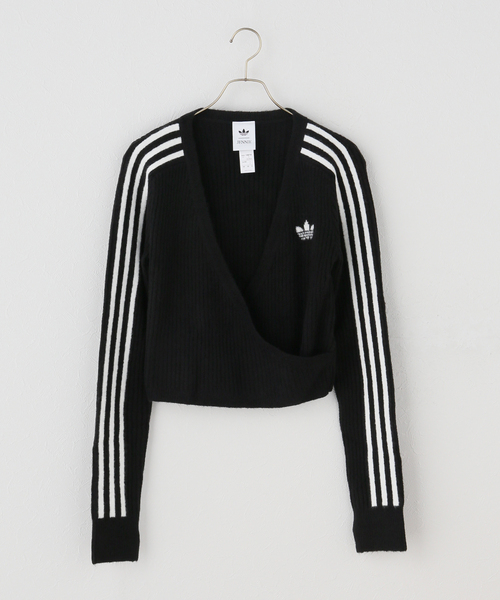 adidas Originals(アディダスオリジナルス)の「ADIDAS × JENNIE / アディダス × ジェニー KNIT CARDIGAN(ニット/セーター・レディース・ブルー/ブラウン/ブラック・MEDIUM)」の20枚目の写真
