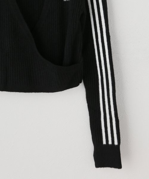 adidas Originals(アディダスオリジナルス)の「ADIDAS × JENNIE / アディダス × ジェニー KNIT CARDIGAN(ニット/セーター・レディース・ブルー/ブラウン/ブラック・MEDIUM)」の10枚目の写真