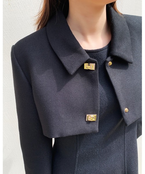 BIRTHDAY BASH(バースデイバッシュ)の「QUINN SHORT JACKET(クイン ショートジャケット)(その他アウター・レディース・ブラック・S/M)」の6枚目の写真