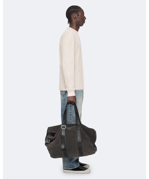 ALLSAINTS(オールセインツ)の「RAINE WAFFLE-KNIT LONG-SLEEVE T-SHIRT | RAINE ワッフルニット 長袖 Tシャツ(Tシャツ/カットソー・メンズ・ホワイト系その他・XS/S/M/L/XL)」の5枚目の写真