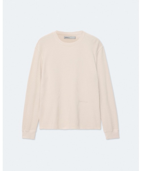 ALLSAINTS(オールセインツ)の「RAINE WAFFLE-KNIT LONG-SLEEVE T-SHIRT | RAINE ワッフルニット 長袖 Tシャツ(Tシャツ/カットソー・メンズ・ホワイト系その他・XS/S/M/L/XL)」の7枚目の写真