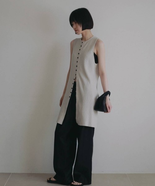 anuke（アンヌーク）の「anuke Americansleeve Mole Knit（ニット/セーター・レディース・オフホワイト/ブラック・FREE）」の6枚目の写真