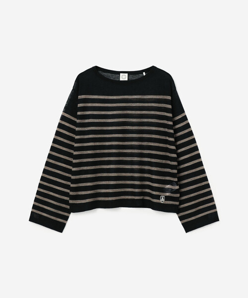 ORCIVAL（オーシバル）の「ORCIVAL | クルーネック シアーニットプルオーバー WOMEN（ニット/セーター・レディース・ブラック系その他/ブルー系その他/グレー系その他・1）」の2枚目の写真