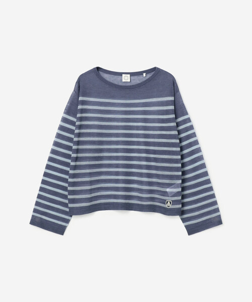 ORCIVAL（オーシバル）の「ORCIVAL | クルーネック シアーニットプルオーバー WOMEN（ニット/セーター・レディース・ブラック系その他/ブルー系その他/グレー系その他・1）」の3枚目の写真