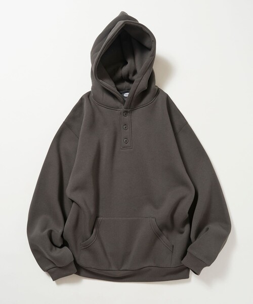 FREAK'S STORE(フリークスストア)の「限定展開 ヘンリーネック プルオーバー パーカー(Tシャツ/カットソー・メンズ・チャコールグレー/ブラック/ブラウン/グレー・SMALL/MEDIUM/LARGE)」の15枚目の写真