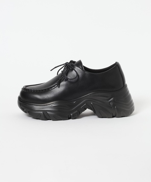 LOWRYS FARM（ローリーズファーム）の「ボリュームモカスニーカー　1044022（スニーカー・レディース・ブラック・SMALL/MEDIUM/LARGE）」の7枚目の写真