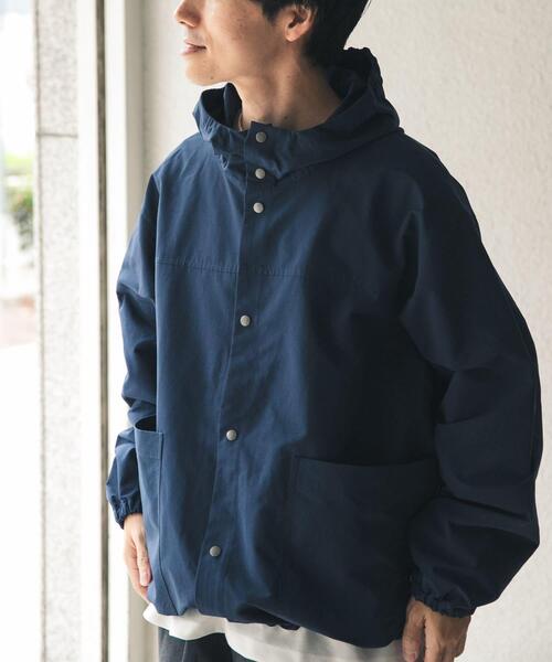 ITEMS URBANRESEARCH(アイテムズ アーバンリサーチ)の「ハイカウント スナップボタン フーディジャケット(ブルゾン・メンズ・レッド/ネイビー/ベージュ・LARGE/MEDIUM)」の21枚目の写真