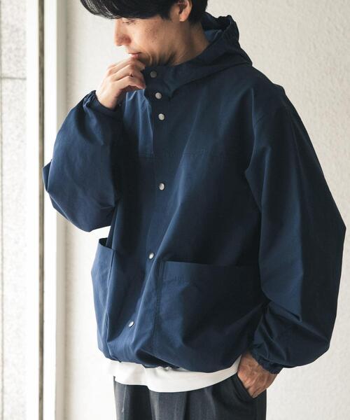 ITEMS URBANRESEARCH(アイテムズ アーバンリサーチ)の「ハイカウント スナップボタン フーディジャケット(ブルゾン・メンズ・レッド/ネイビー/ベージュ・LARGE/MEDIUM)」の22枚目の写真