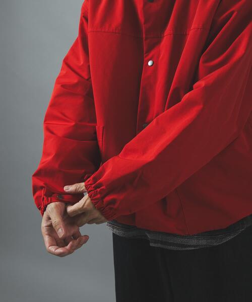 ITEMS URBANRESEARCH(アイテムズ アーバンリサーチ)の「ハイカウント スナップボタン フーディジャケット(ブルゾン・メンズ・レッド/ネイビー/ベージュ・LARGE/MEDIUM)」の12枚目の写真
