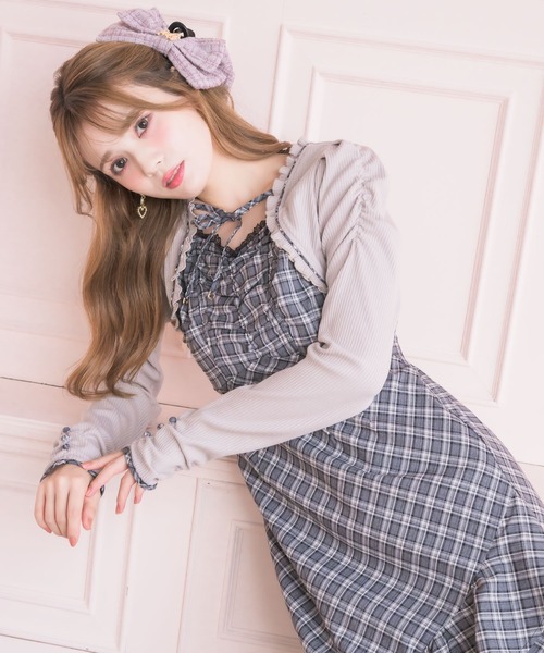 couture BY ROJITA(クチュールバイロジータ)の「テレコドッキングアシメティアードワンピース(ワンピース・レディース・グレー/ブラック・FREE)」の19枚目の写真