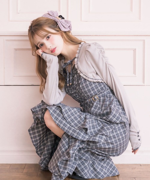 couture BY ROJITA(クチュールバイロジータ)の「テレコドッキングアシメティアードワンピース(ワンピース・レディース・グレー/ブラック・FREE)」の17枚目の写真