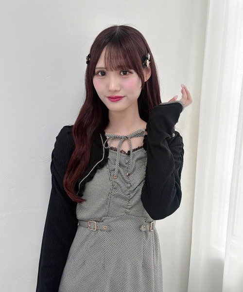 couture BY ROJITA(クチュールバイロジータ)の「テレコドッキングアシメティアードワンピース(ワンピース・レディース・グレー/ブラック・FREE)」の10枚目の写真