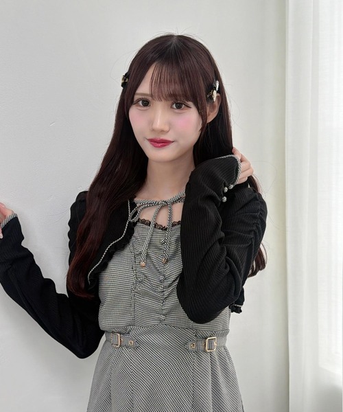 couture BY ROJITA(クチュールバイロジータ)の「テレコドッキングアシメティアードワンピース(ワンピース・レディース・グレー/ブラック・FREE)」の12枚目の写真