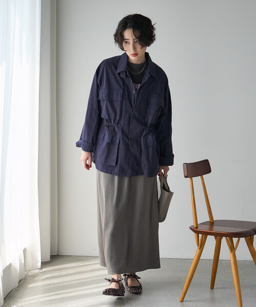 FREAK'S STORE（フリークスストア）の「フィブリルナロースカート（スカート・レディース・ブラック/ナチュラル/ダークグレー・ﾌﾘ-）」の16枚目の写真