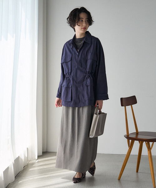 FREAK'S STORE（フリークスストア）の「フィブリルナロースカート（スカート・レディース・ブラック/ナチュラル/ダークグレー・ﾌﾘ-）」の19枚目の写真