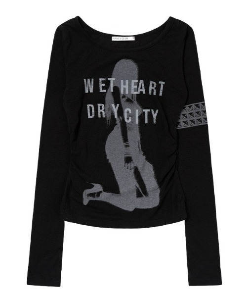 FANCY CLUB(ファンシークラブ)の「A'GEM/9 × .kom 『FANCY CLUB/ファンシークラブ』 DRY CITY LONG SLEEVE/DRYCITY ロングスリーブカットソー(Tシャツ/カットソー・レディース・グレー/ブルー/ブラック・FREE)」の13枚目の写真