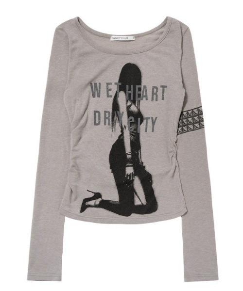 FANCY CLUB(ファンシークラブ)の「A'GEM/9 × .kom 『FANCY CLUB/ファンシークラブ』 DRY CITY LONG SLEEVE/DRYCITY ロングスリーブカットソー(Tシャツ/カットソー・レディース・グレー/ブルー/ブラック・FREE)」の18枚目の写真