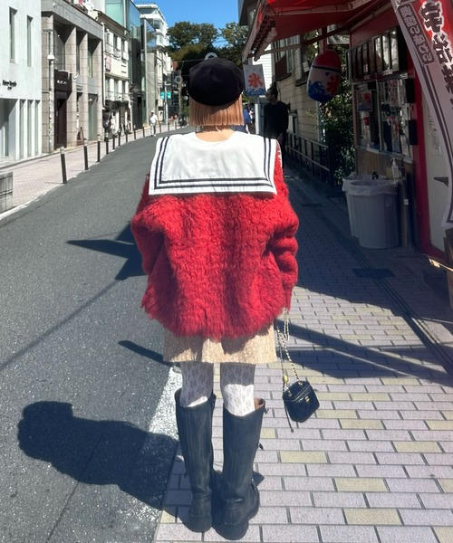 Alley Tokyo(アリートーキョー)の「おっきいセーラー衿のライン入りブラウス(シャツ/ブラウス・レディース・オフホワイト/ピンク・FREE)」の8枚目の写真