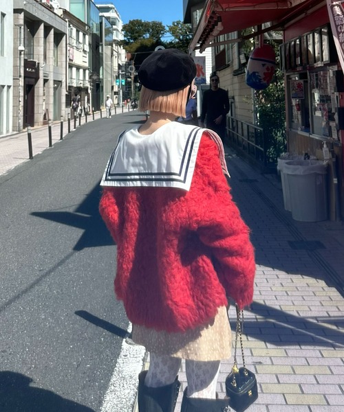 Alley Tokyo(アリートーキョー)の「おっきいセーラー衿のライン入りブラウス(シャツ/ブラウス・レディース・オフホワイト/ピンク・FREE)」の13枚目の写真