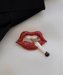 styiro（スタイロ）の「SMOKY LIP / ビジューポップブローチ（ブローチ/コサージュ）」
