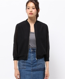 LBC | レースリブブルゾン            (ブルゾン)