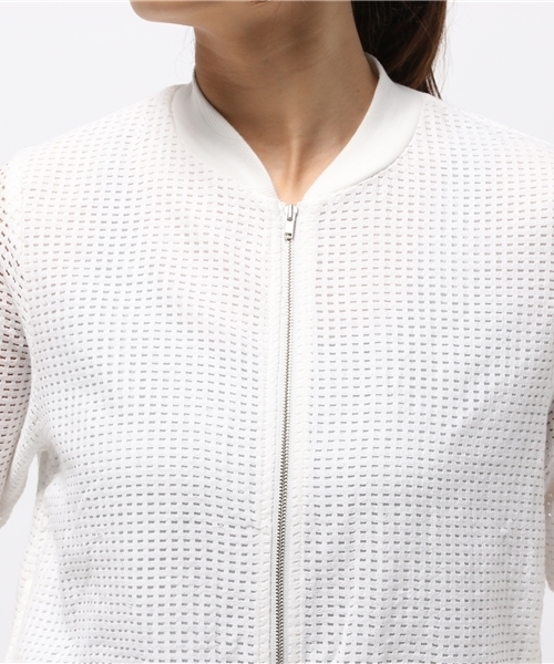 LBC(エルビーシー)の「レースリブブルゾン (ブルゾン・レディース・オフホワイト/ブラック・MEDIUM/LARGE)」の6枚目の写真