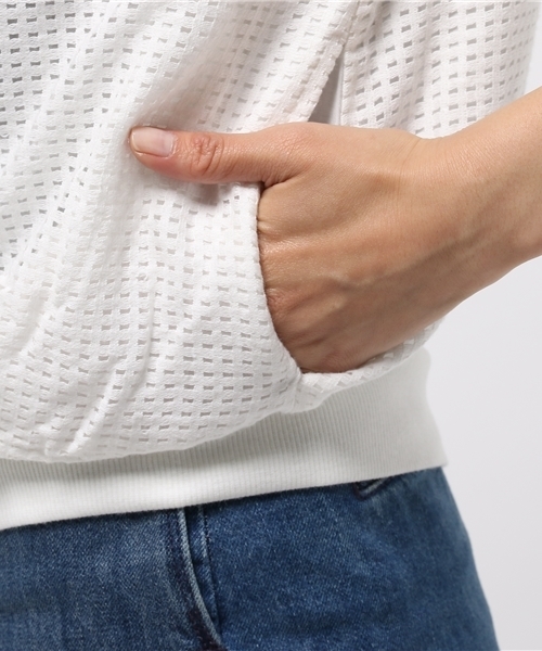 LBC(エルビーシー)の「レースリブブルゾン (ブルゾン・レディース・オフホワイト/ブラック・MEDIUM/LARGE)」の8枚目の写真