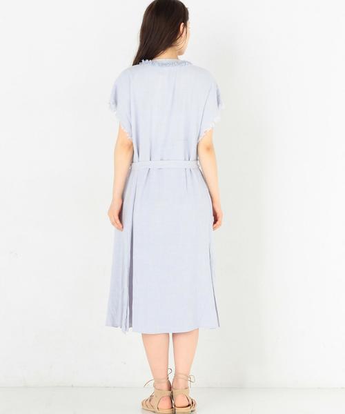 KIIRA（キーラ）の「Another Edition×KiiRA刺繍ワンピース/AE×KiiRA EMB OP◆（ワンピース・レディース・ライトブルー/オフホワイト・FREE）」の3枚目の写真