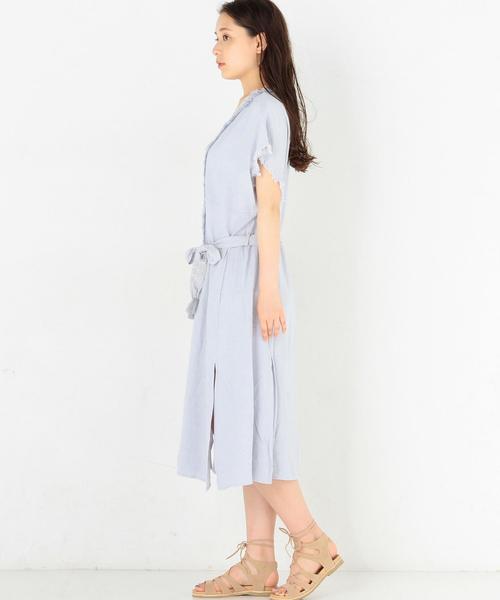 KIIRA（キーラ）の「Another Edition×KiiRA刺繍ワンピース/AE×KiiRA EMB OP◆（ワンピース・レディース・ライトブルー/オフホワイト・FREE）」の5枚目の写真