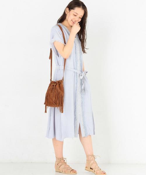 KIIRA（キーラ）の「Another Edition×KiiRA刺繍ワンピース/AE×KiiRA EMB OP◆（ワンピース・レディース・ライトブルー/オフホワイト・FREE）」の6枚目の写真