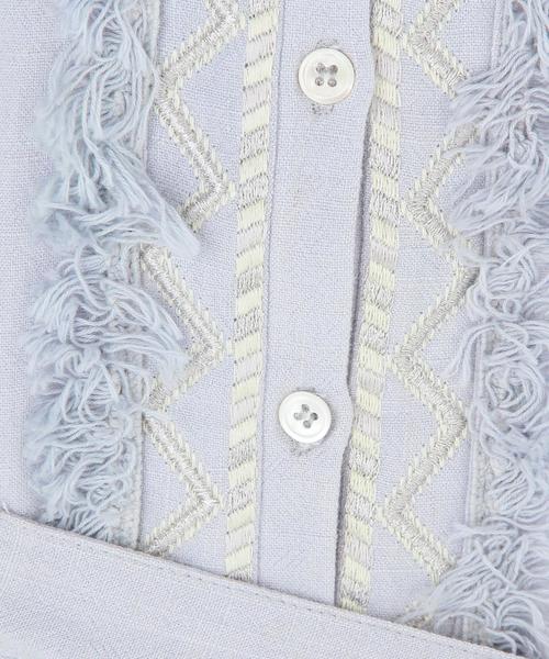 KIIRA（キーラ）の「Another Edition×KiiRA刺繍ワンピース/AE×KiiRA EMB OP◆（ワンピース・レディース・ライトブルー/オフホワイト・FREE）」の16枚目の写真