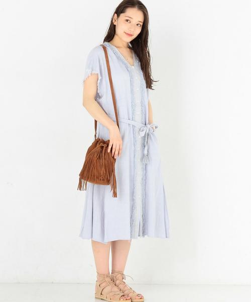 KIIRA（キーラ）の「Another Edition×KiiRA刺繍ワンピース/AE×KiiRA EMB OP◆（ワンピース・レディース・ライトブルー/オフホワイト・FREE）」の13枚目の写真